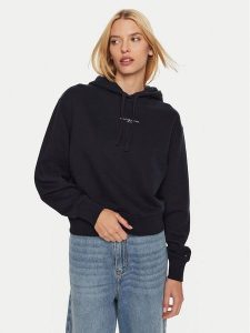 Tommy Hilfiger Bluza WW0WW42896 Granatowy Regular Fit. Niebieskie bluzy TOMMY HILFIGER, xxl, bez wzorów, z bawełny, bez kaptura. Za 339,99 zł.