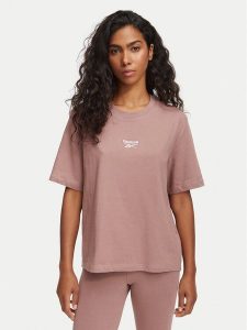 Reebok T-Shirt Gisela RK25709CCW Beżowy Regular Fit. Brązowe t-shirty Reebok, xs, bez wzorów, z bawełny, bez kołnierzyka, bez ramiączek. Za 79,99 zł.