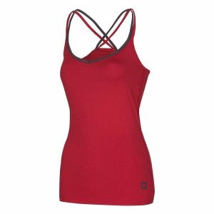 Damska koszulka typu tank top Ocun Corona. Czerwone bluzki Ocun, xs, bez wzorów, sportowe, bez kołnierzyka, bez ramiączek. Za 189,50 zł.