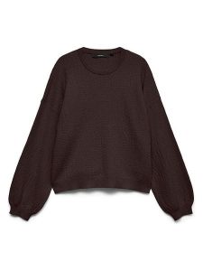 Vero Moda Sweter w kolorze brązowym rozmiar: S. Brązowe swetry oversize Vero Moda, s, bez wzorów, bez ramiączek. Za 109,95 zł.