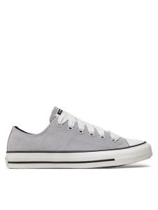 Converse Trampki Chuck Taylor All Star Suede A10417C Szary. Szare trampki Converse, bez wzorów, ze skóry, bez zapięcia. Za 219,99 zł.
