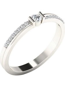 Diamant Vendôme Złoty pierścionek z diamentami rozmiar: 57. Szare pierścionki Diamant Vendôme, z diamentem, złote. Za 1 252,99 zł.