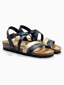 Sunbay Sandały "Gravita" w kolorze czarnym rozmiar: 36. Czarne sandały Sunbay, bez wzorów, z otwartym noskiem, bez obcasa, bez zapięcia. Za 131,74 zł.