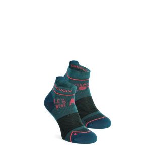 Skarpety trekkingowe damskie Ortovox Alpine Light Low Socks. Zielone skarpetki ORTOVOX, bez wzorów. Za 86,99 zł.