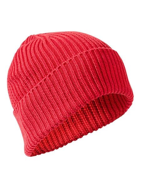 Camel Active Czapka beanie w kolorze koralowym rozmiar: onesize. Czerwone czapki Camel Active, z aplikacjami, z bawełny. Za 100,99 zł.