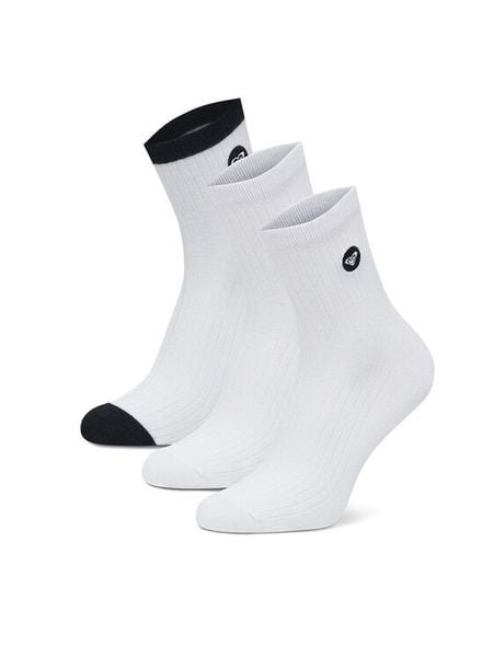 Roxy Skarpety krótkie AS_ROXY_02Z_SS25 (3-PACK) Biały. Białe skarpetki Roxy, bez wzorów, z bawełny. Za 34,99 zł.