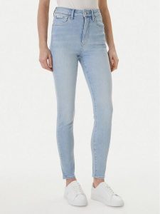 Calvin Klein Jeans Jeansy LV047F701G Błękitny Skinny Fit. Niebieskie jeansy Calvin Klein Jeans, bez wzorów, z bawełny. Za 409,99 zł.