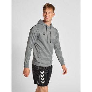 Bluza do piłki ręcznej dla dorosłych Hummel hml CORE XK poly z kapturem. Szare bluzy Hummel, l, bez wzorów, z kapturem. Za 191,00 zł.