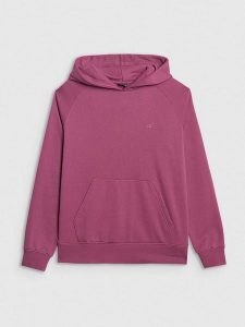 4F Bluza w kolorze różowym rozmiar: XS. Różowe bluzy 4f, xs, bez wzorów, z kapturem. Za 96,60 zł.