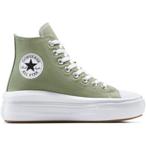 Buty sportowe damskie Converse Chuck Taylor All Star Move. Szare trampki Converse, bez wzorów, bez zapięcia. Za 379,45 zł.