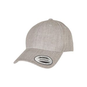 Czapka typu snapback Flexfit Classic. Szare czapki FLEXFIT, bez wzorów. Za 129,50 zł.