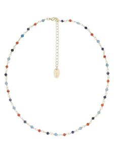 U.S. Polo Assn. Pozłacany naszyjnik z apatytem i żadem - dł. 36,5 cm rozmiar: onesize. Czerwone naszyjniki U.S. Polo Assn., metalowe. Za 95,99 zł.