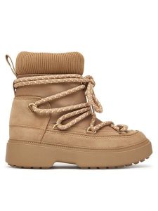 Tommy Hilfiger Śniegowce Lace-Up Water Resist Snow Boot FW0FW09546 Beżowy. Brązowe buty zimowe TOMMY HILFIGER, bez obcasa, bez zapięcia. Za 649,99 zł.