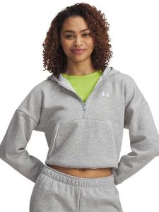 Under Armour Bluza polarowa w kolorze szarym rozmiar: S. Szare bluzy Under Armour, s, bez wzorów, z polaru, bez kaptura. Za 152,26 zł.