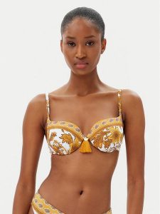 Selmark Góra od bikini BM217 Żółty. Żółte bikini Selmark, bez wzorów, z syntetyku. Za 219,99 zł.