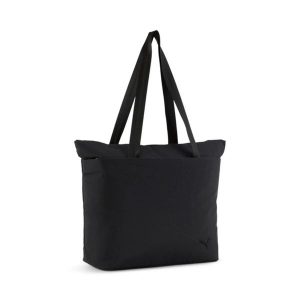 Torba sportowa damska Puma HER SHOPPER czarna 09128001. Czarne torby podróżne i sportowe Puma, bez wzorów, z nylonu. Za 129,94 zł.