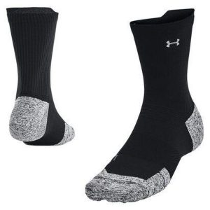 Skarpety Under Armour Ad Run Cushion Mid. Czarne skarpetki Under Armour, bez wzorów. Za 54,99 zł.