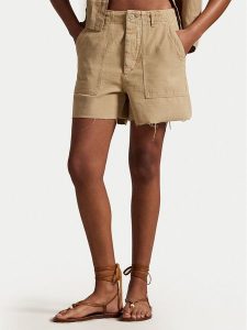 Polo Ralph Lauren Szorty materiałowe 211949934003 Beżowy Relaxed Fit. Brązowe szorty Polo Ralph Lauren, bez wzorów, z bawełny. Za 369,99 zł.