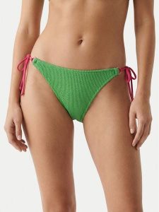 Banana Moon Dół od bikini Lenka Scrunchym JAA47 Zielony. Zielone bikini Banana Moon, bez wzorów, z syntetyku. Za 169,99 zł.