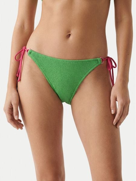Banana Moon Dół od bikini Lenka Scrunchym JAA47 Zielony. Zielone bikini Banana Moon, bez wzorów, z syntetyku. Za 169,99 zł.