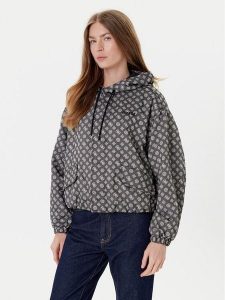 Guess Kurtka przejściowa V5YL02 WH492 Czarny Regular Fit. Czarne kurtki Guess, m, z aplikacjami, z syntetyku, bez kaptura. Za 429,99 zł.