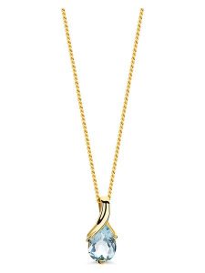 Diamant Exquis Złoty naszyjnik z zawieszką - dł. 45 cm rozmiar: onesize. Żółte naszyjniki Diamant Exquis, z topazem, złote. Za 1 380,45 zł.