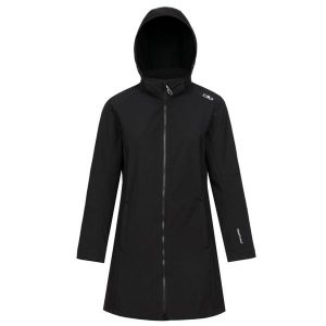 Kurtka damska turystyczna CMP 3A08326. Czarne kurtki CMP, l, bez wzorów, z softshellu, bez kaptura. Za 425,30 zł.