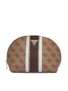 Guess Kosmetyczka PW7573 P6370 Brązowy. Brązowe torebki klasyczne Guess, z aplikacjami, ze skóry, bez dodatków. Za 214,99 zł.