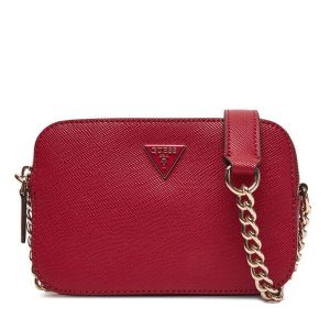 Torebka Guess. Czerwone torebki wieczorowe Guess, z aplikacjami, bez dodatków. Za 399,99 zł.