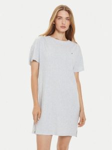 Tommy Hilfiger Sukienka codzienna UW0UW05569 Szary Relaxed Fit. Szare kombinezony TOMMY HILFIGER, s, bez wzorów, z bawełny, bez kołnierzyka, bez ramiączek. Za 169,99 zł.