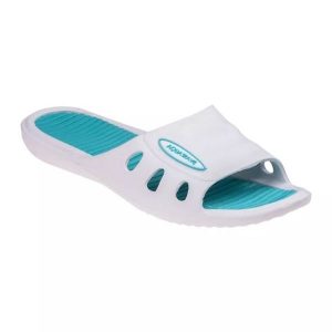 Klapki Aquawave manusa wmns W 92800487160 białe. Białe klapki bez wzorów, z materiału, bez obcasa. Za 87,50 zł.