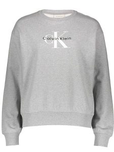 Calvin Klein Bluza w kolorze szarym rozmiar: XL. Szare bluzy Calvin Klein, xl, bez wzorów, bez kaptura. Za 191,95 zł.