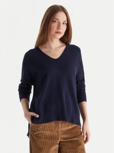 Kontatto Sweter 3M0842C Granatowy Relaxed Fit. Niebieskie swetry klasyczne Kontatto, m, z wiskozy, bez kołnierzyka. Za 339,99 zł.