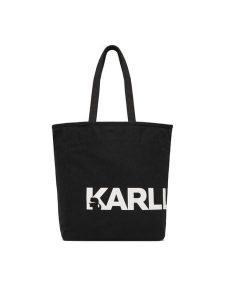 KARL LAGERFELD Torebka B1W50050 Czarny. Czarne shopper bag KARL LAGERFELD, bez wzorów, z materiału, bez dodatków. Za 339,99 zł.