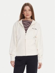 Tommy Hilfiger Bluza Script WW0WW45742 Écru Regular Fit. Bluzy TOMMY HILFIGER, xl, bez wzorów, z bawełny, bez kaptura. Za 379,99 zł.
