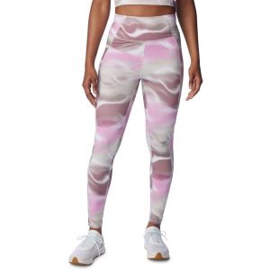 Legginsy damskie Columbia Boundless Trek Legging. Czerwone legginsy Columbia, bez wzorów, z elastanu. Za 239,00 zł.