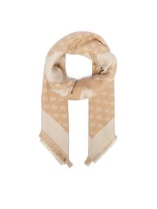 Guess Chusta AW5657 POL03 Beżowy jasny. Brązowe apaszki i chusty Guess, z aplikacjami, z poliesteru. Za 194,99 zł.