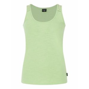 Damski tank top Protest Prtimpulse. Zielone topy Protest, bez wzorów, bez kołnierzyka, bez ramiączek. Za 152,50 zł.