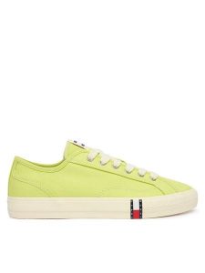 Tommy Jeans Tenisówki Archive Y2K EN0EN02956 Zielony. Zielone trampki Tommy Jeans, bez wzorów, z jeansu, bez zapięcia. Za 289,99 zł.