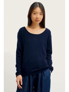 AUTHENTIC CASHMERE Kaszmirowy sweter "Lanfon" w kolorze granatowym rozmiar: S. Niebieskie swetry oversize AUTHENTIC CASHMERE, s, bez wzorów, z kaszmiru, bez ramiączek. Za 361,99 zł.