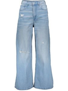 Pepe Jeans Dżinsy - Comfort fit - w kolorze błękitnym rozmiar: W31/L30. Niebieskie jeansy Pepe Jeans, z aplikacjami, z jeansu, z podwyższonym stanem. Za 219,60 zł.