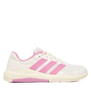 Buty na siłownię adidas. Białe buty sportowe ADIDAS, bez wzorów, bez zapięcia, na fitness i siłownię. Za 279,99 zł.