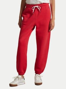 Polo Ralph Lauren Spodnie dresowe 211971700007 Czerwony Tapered Fit. Czerwone spodnie dresowe Polo Ralph Lauren, m, bez wzorów, z bawełny. Za 459,99 zł.