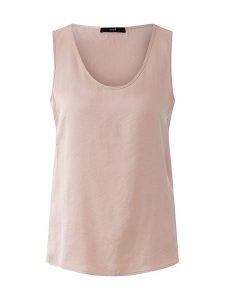 Oui Top w kolorze jasnoróżowym rozmiar: 36. Różowe topy Oui, bez wzorów, bez kołnierzyka, bez ramiączek. Za 152,99 zł.