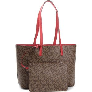 Torebka DKNY - Brayden Md Rvrsbl Tote R83A7757 Mocha Logo-Rog M68. Shopper bag marki DKNY. W wyprzedaży za 389,00 zł.