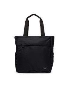 Guess Jeans Torebka M6RZ00 WK512 Czarny. Czarne shopper bag Guess Jeans, z aplikacjami, z jeansu, bez dodatków. Za 299,99 zł.