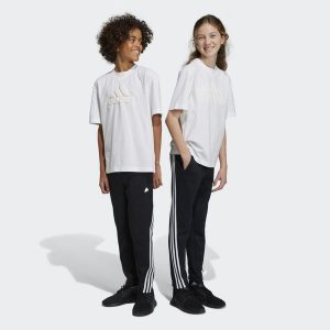 Future Icons 3-Stripes Ankle-Length Pants. Białe spodnie dresowe ADIDAS, bez wzorów, z dresówki. Za 162,99 zł.