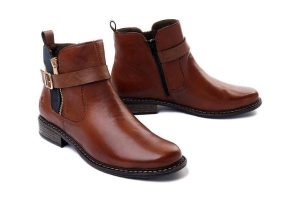 RIEKER Z4959-22 brown, botki/sztyblety damskie. Brązowe botki Rieker, na zimę, bez wzorów, bez obcasa, na obcasie, bez zapięcia. Za 429,90 zł.