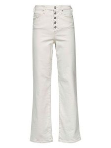 True Religion Dżinsy - Regular fit - w kolorze białym rozmiar: W24. Białe jeansy True Religion, z aplikacjami, z podwyższonym stanem. Za 171,28 zł.
