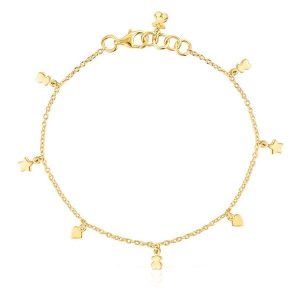 Bransoletka TOUS. Żółte bransoletki Tous, złote. Za 299,99 zł.